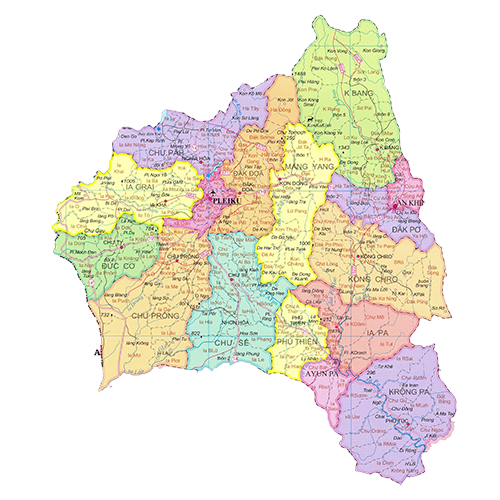 Ban do gia lai